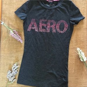 Aeropostale Logo Purple Tshirt